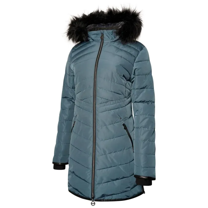 Dare 2b Insulated Jackets Striking Iii Mid Length Padded Jacket Orion Grey 8211 Women