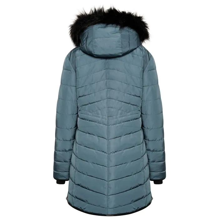 Dare 2b Insulated Jackets Striking Iii Mid Length Padded Jacket Orion Grey 8211 Women
