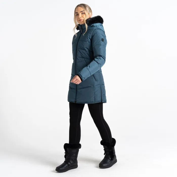 Dare 2b Insulated Jackets Striking Iii Mid Length Padded Jacket Orion Grey 8211 Women
