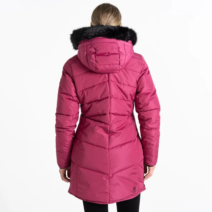 Dare 2b Insulated Jackets Striking Iii Mid Length Padded Jacket Pink 8211 Women