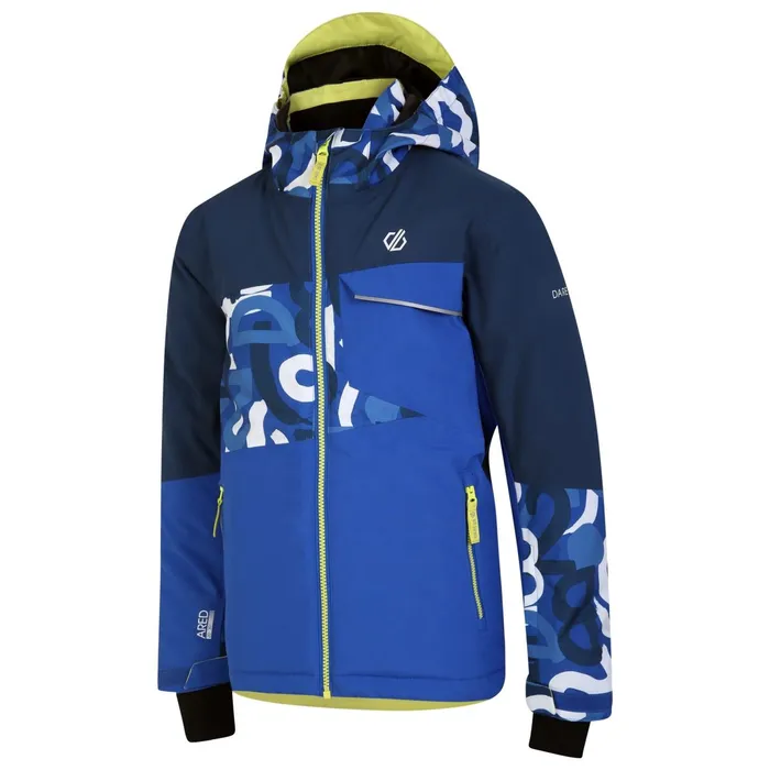 Dare 2b Insulated Jackets Traverse Ski Jacket Blue Graffiti Print 8211 Kids