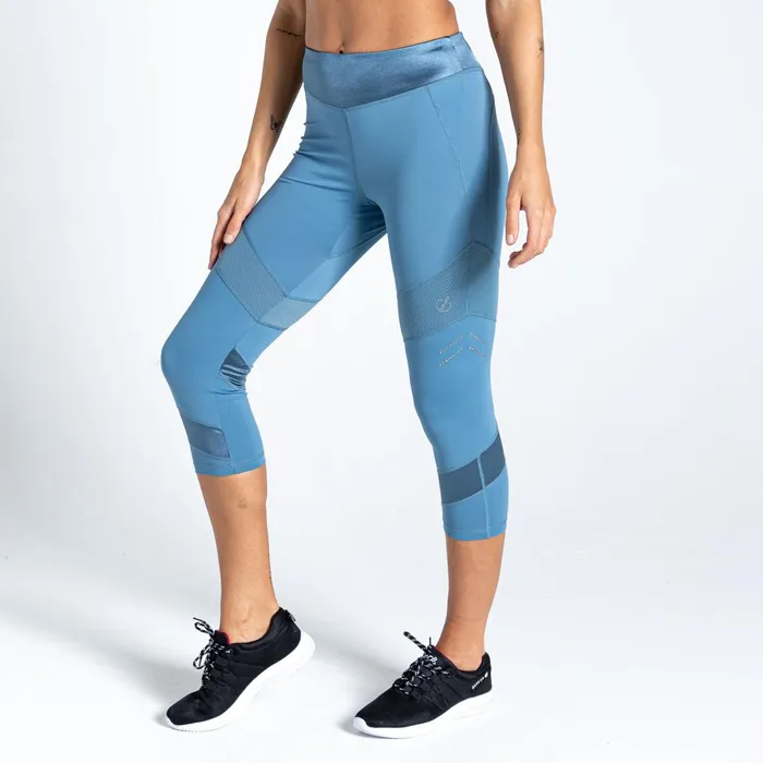 Dare 2b Leggings Born To Shine Recycled Lightweight 34 Leggings Bluestone 8211 Women