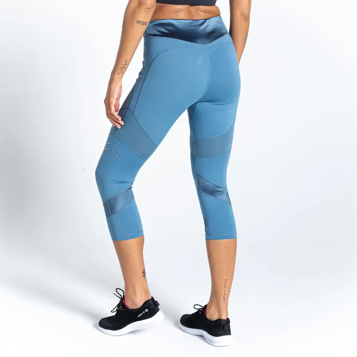 Dare 2b Leggings Born To Shine Recycled Lightweight 34 Leggings Bluestone 8211 Women