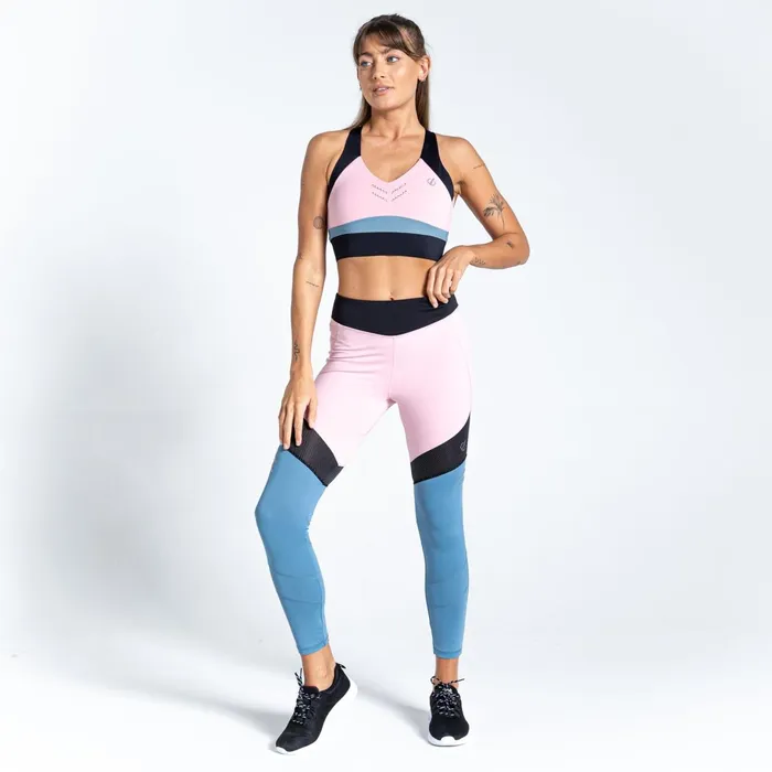 Dare 2b Leggings Born To Shine Recycled Lightweight Leggings Powder Pink Bluestone 8211 Women