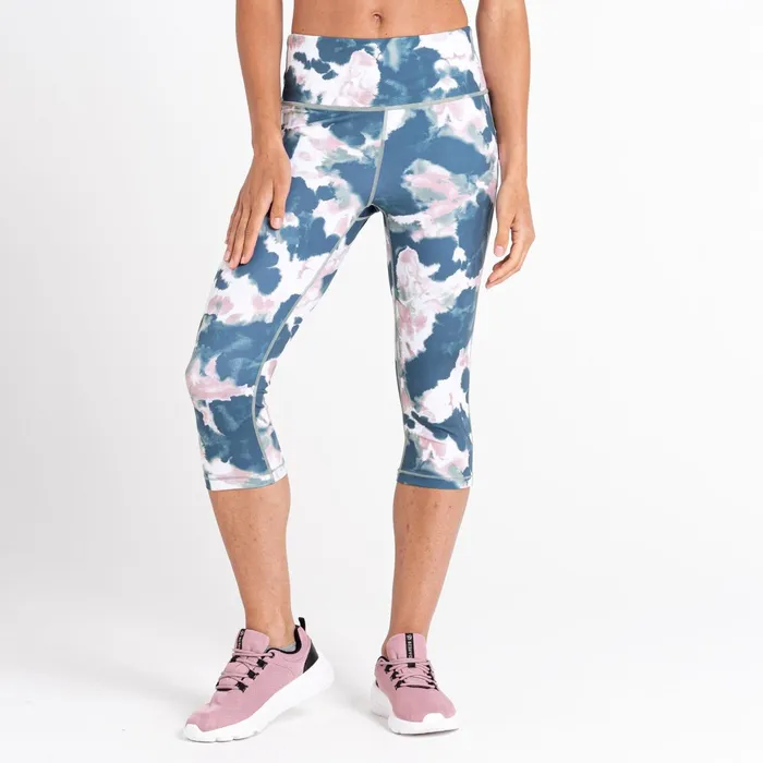 Dare 2b Leggings Influential 34 Gym Leggings Dusky Rose Inky Print 8211 Women