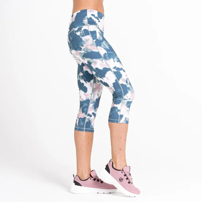 Dare 2b Leggings Influential 34 Gym Leggings Dusky Rose Inky Print 8211 Women