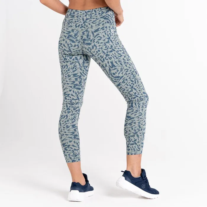 Dare 2b Leggings Influential 78 Gym Leggings Lilypad Green Animal Print 8211 Women