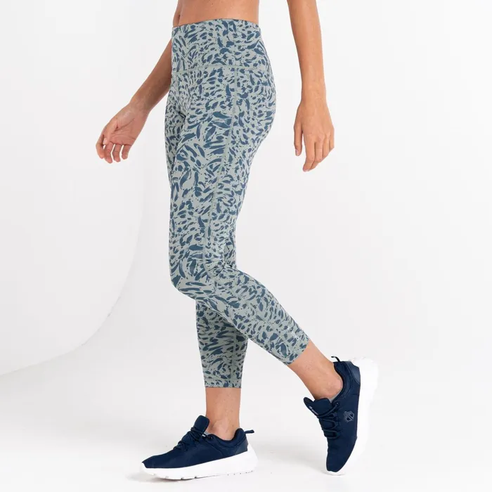 Dare 2b Leggings Influential 78 Gym Leggings Lilypad Green Animal Print 8211 Women