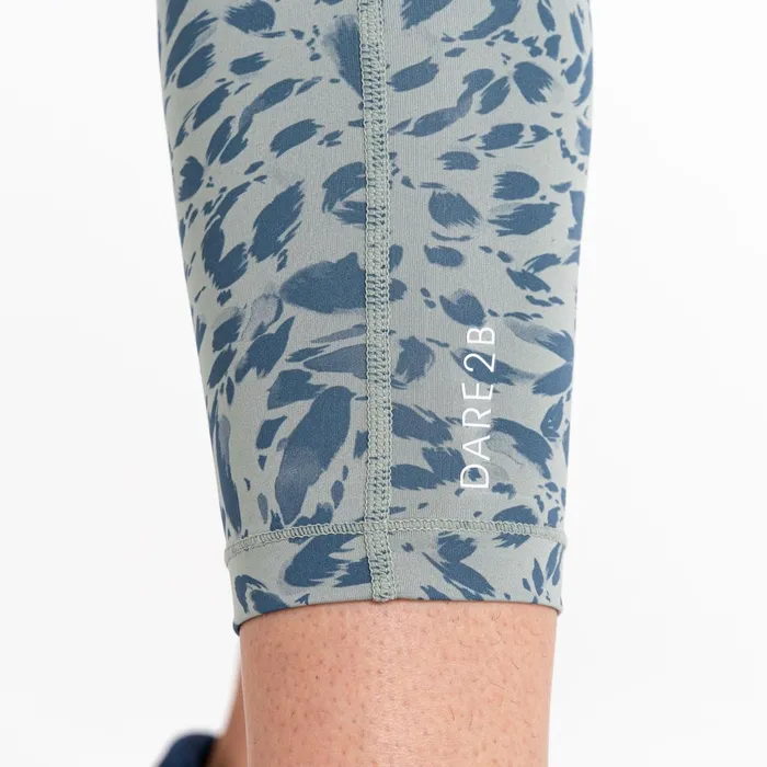 Dare 2b Leggings Influential 78 Gym Leggings Lilypad Green Animal Print 8211 Women