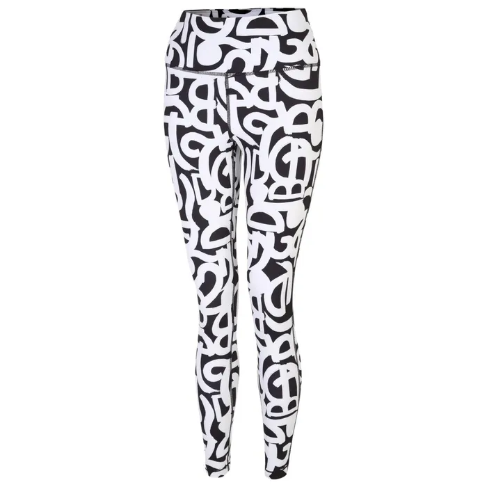 Dare 2b Leggings Influential Gym Leggings Black White Graffiti 8211 Women
