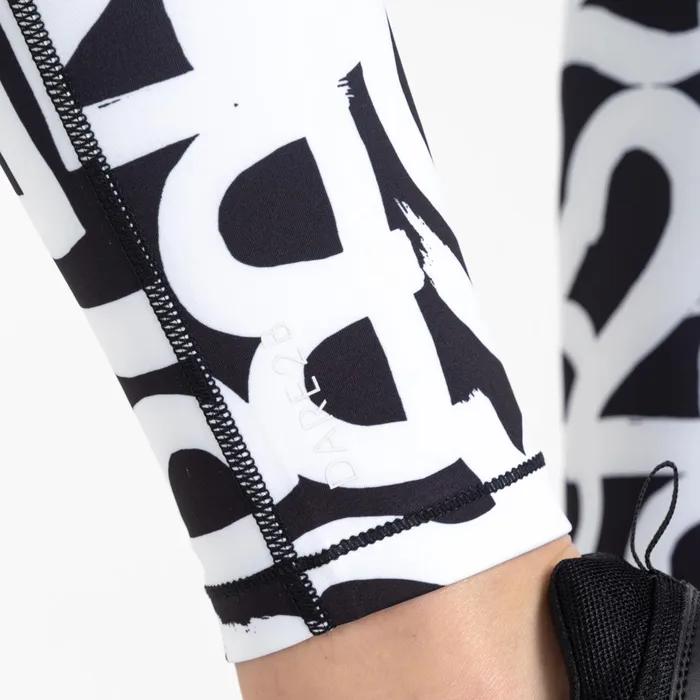 Dare 2b Leggings Influential Gym Leggings Black White Graffiti 8211 Women