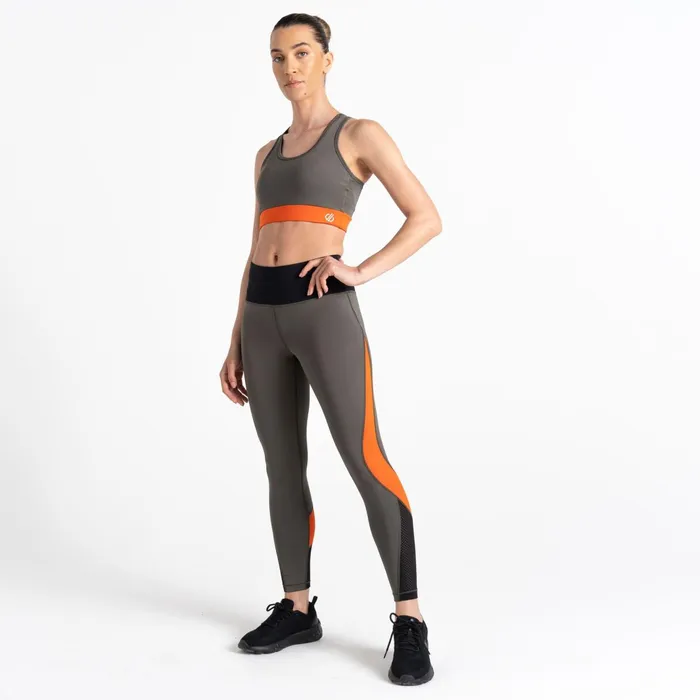 Dare 2b Leggings Move Fitness Leggings Lichen Green Orange 8211 Women