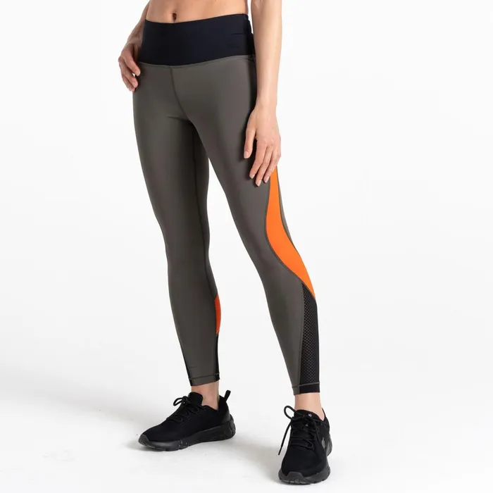 Dare 2b Leggings Move Fitness Leggings Lichen Green Orange 8211 Women