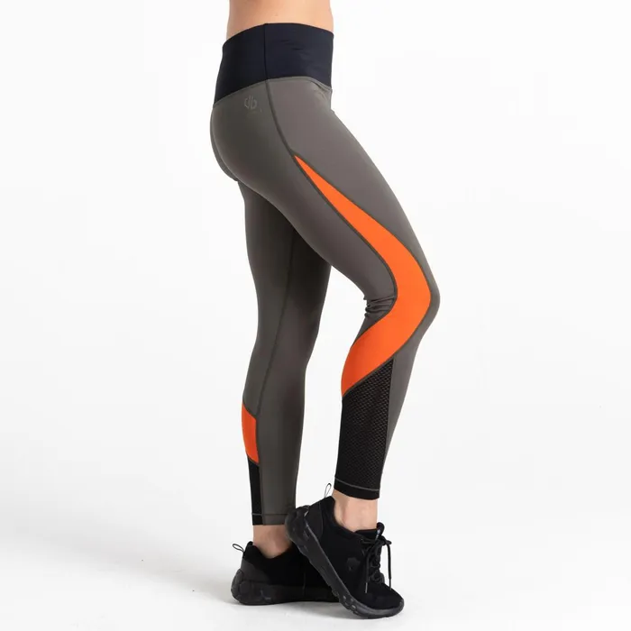 Dare 2b Leggings Move Fitness Leggings Lichen Green Orange 8211 Women