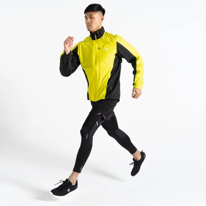 Dare 2b Lightweight Jackets Ablaze Ii Lightweight Windshell Jacket Neon Spring Black 8211 Men
