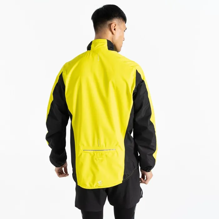 Dare 2b Lightweight Jackets Ablaze Ii Lightweight Windshell Jacket Neon Spring Black 8211 Men