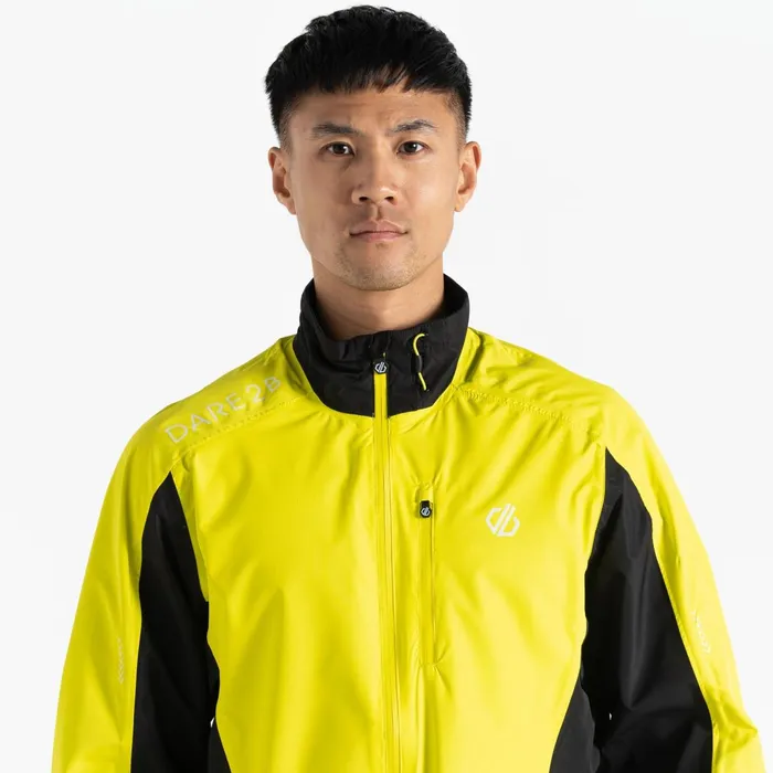 Dare 2b Lightweight Jackets Ablaze Ii Lightweight Windshell Jacket Neon Spring Black 8211 Men