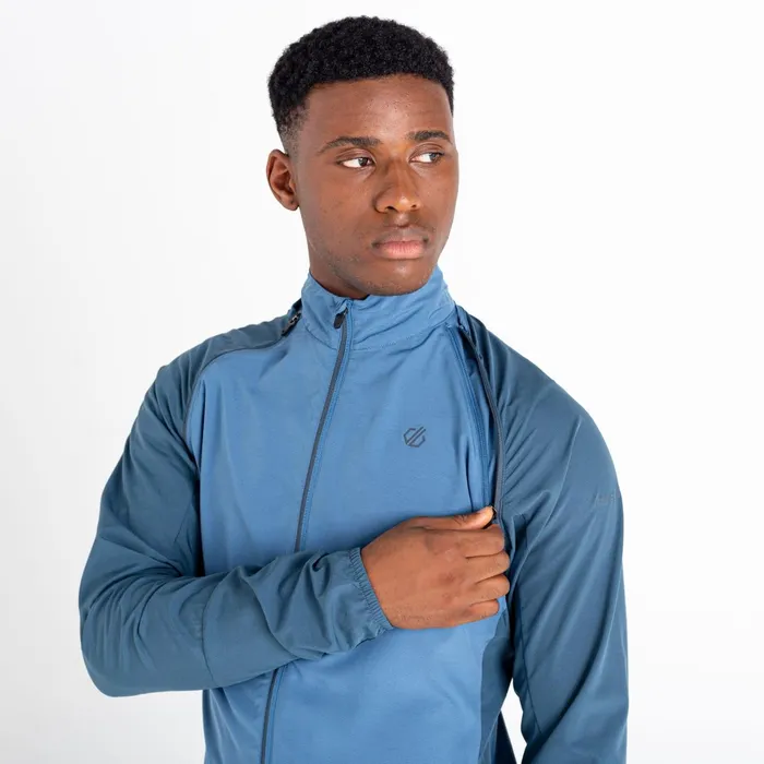 Dare 2b Lightweight Jackets Oxidate Lightweight Windshell Jacket Stellar Blue Orion Grey 8211 Men