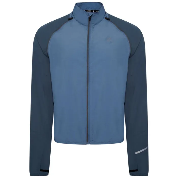 Dare 2b Lightweight Jackets Oxidate Lightweight Windshell Jacket Stellar Blue Orion Grey 8211 Men