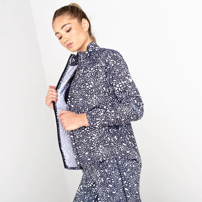 Dare 2b Lightweight Jackets Resilient Ii Lightweight Windshell Black White Dot Print 8211 Women