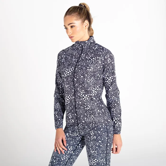 Dare 2b Lightweight Jackets Resilient Ii Lightweight Windshell Black White Dot Print 8211 Women