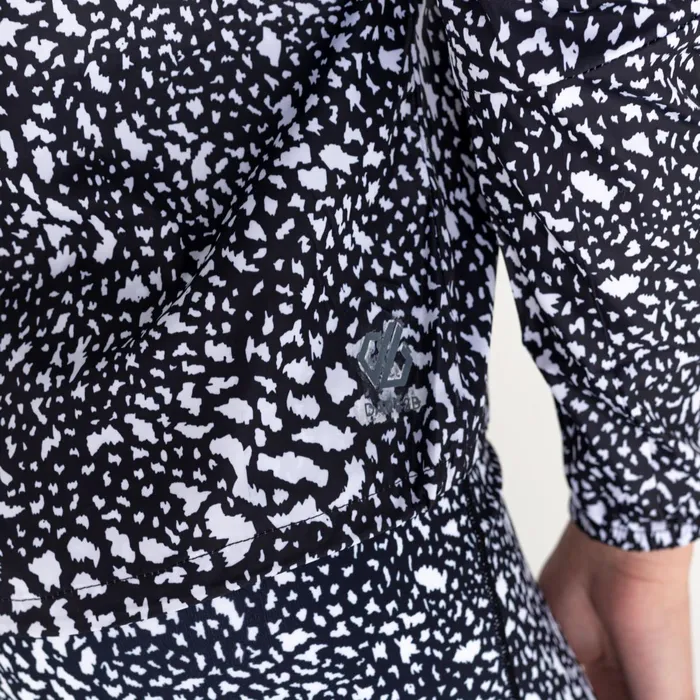 Dare 2b Lightweight Jackets Resilient Ii Lightweight Windshell Black White Dot Print 8211 Women