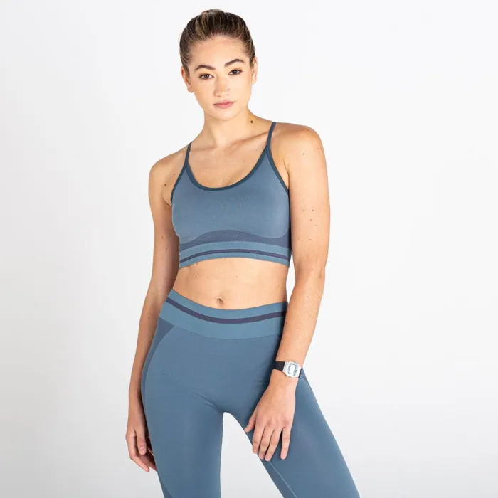 Dare 2b Low Impact Don039t Sweat It Strappy Bra Bluestone 8211 Women