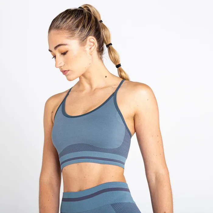 Dare 2b Low Impact Don039t Sweat It Strappy Bra Bluestone 8211 Women