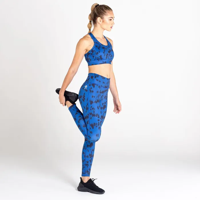 Dare 2b Low Impact Mantra Recycled Sports Bra Space Blue Tie Dye 8211 Women