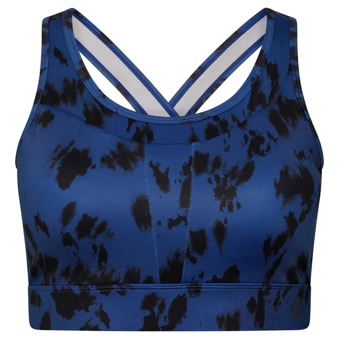 Dare 2b Low Impact Mantra Recycled Sports Bra Space Blue Tie Dye 8211 Women