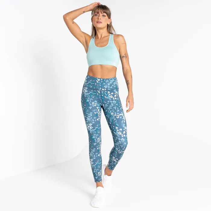Dare 2b Medium Impact Don039t Sweat It Ii Sports Bra Canton Green Marl 8211 Women