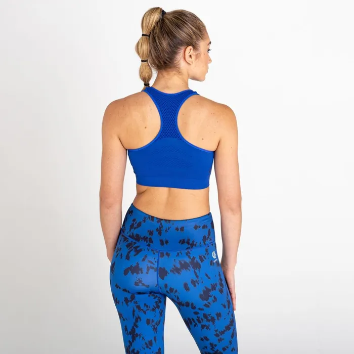 Dare 2b Medium Impact Don039t Sweat It Ii Sports Bra Space Blue 8211 Women