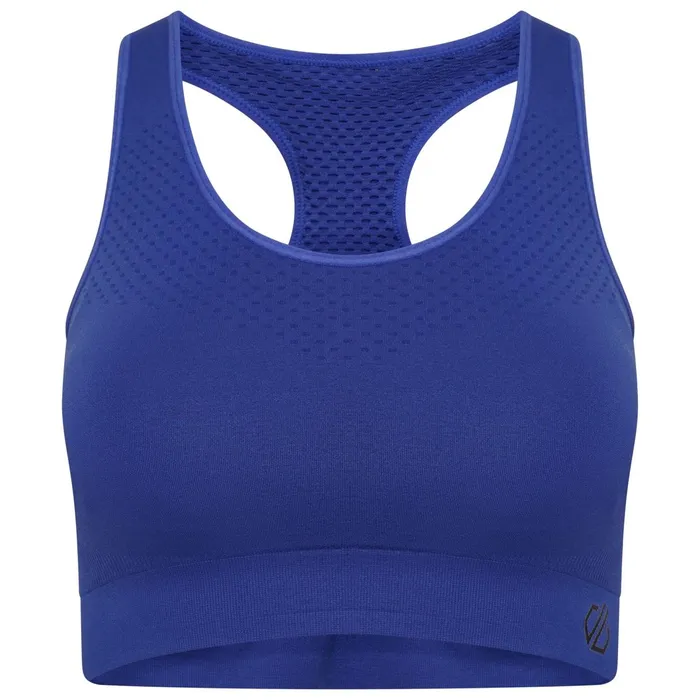 Dare 2b Medium Impact Don039t Sweat It Ii Sports Bra Space Blue 8211 Women