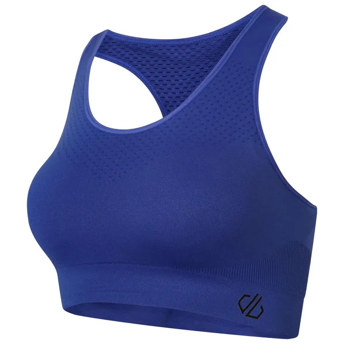 Dare 2b Medium Impact Don039t Sweat It Ii Sports Bra Space Blue 8211 Women