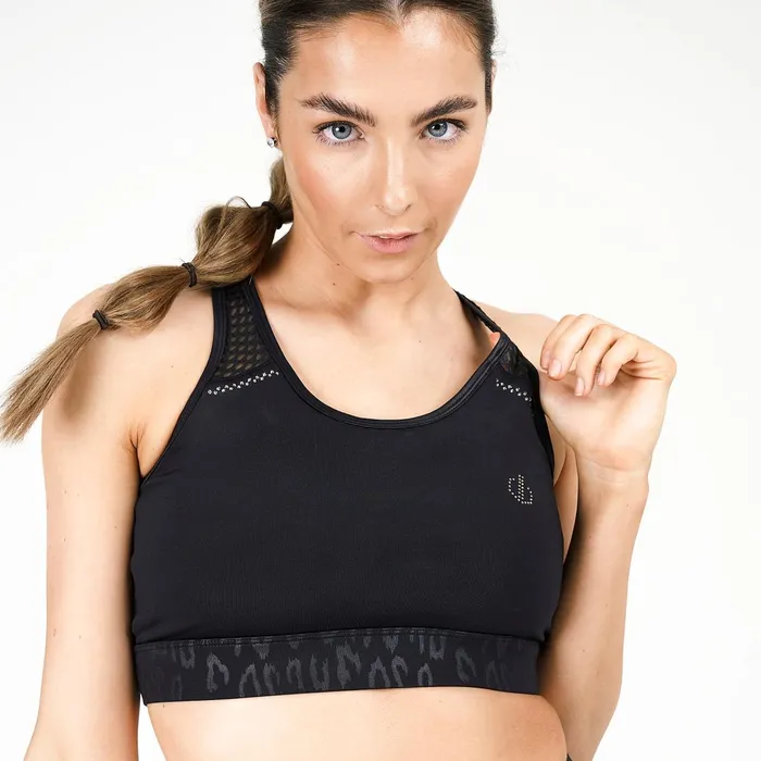 Dare 2b Medium Impact No Excuse Mesh Detail Sports Bra Black 8211 Women Dare 2b Medium Impact No Excuse Mesh Detail Sports Bra Black 8211 Women