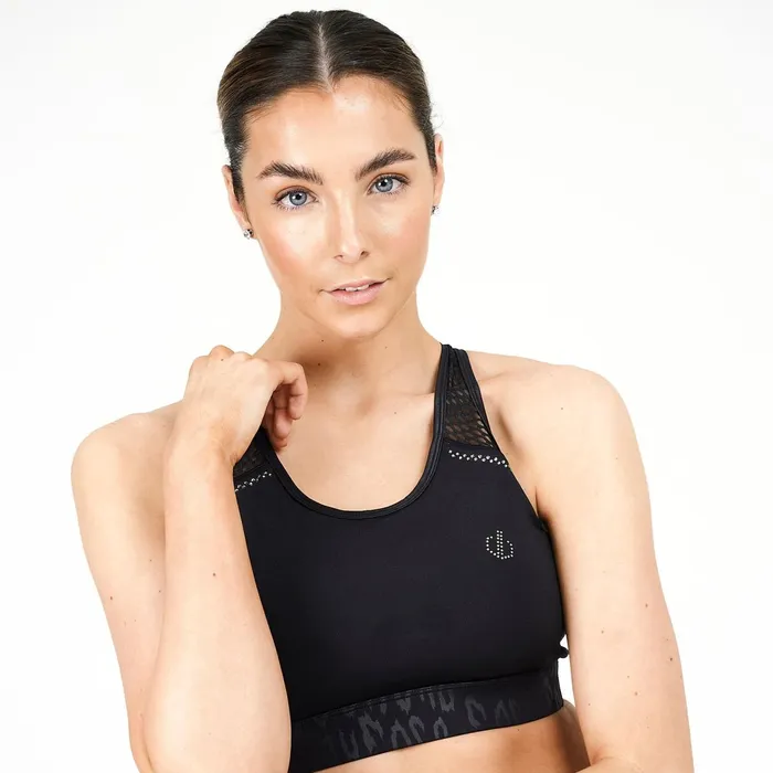 Dare 2b Medium Impact No Excuse Mesh Detail Sports Bra Black 8211 Women Dare 2b Medium Impact No Excuse Mesh Detail Sports Bra Black 8211 Women