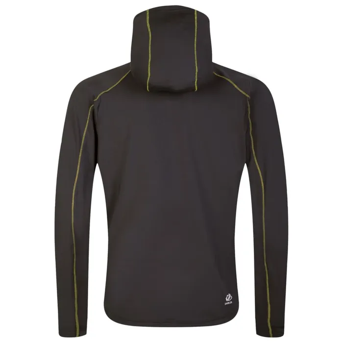 Dare 2b Mid Layers Assimilate Hooded Core Stretch Midlayer Ebony Grey Yellow 8211 Men