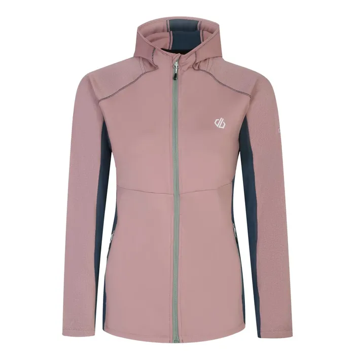 Dare 2b Mid Layers Convey Ii Hooded Core Stretch Midlayer Dusky Rose 8211 Women