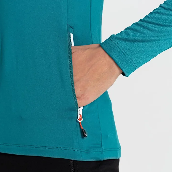 Dare 2b Mid Layers Convey Ii Hooded Core Stretch Midlayer Fortune Green Marl 8211 Women