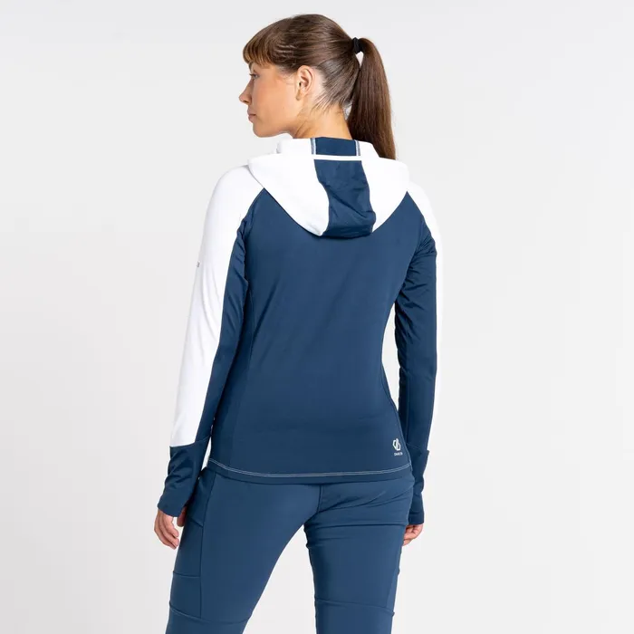 Dare 2b Mid Layers Convey Ii Hooded Core Stretch Midlayer White Moonlight Denim 8211 Women