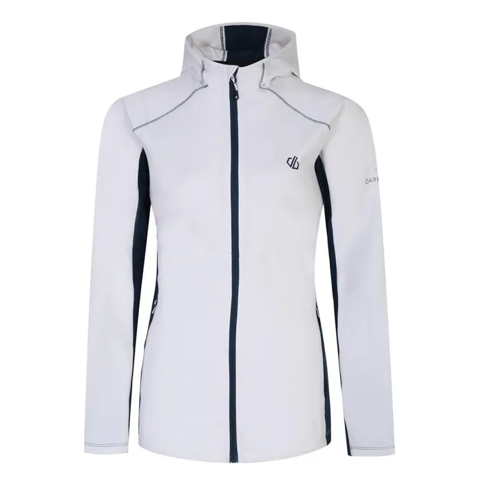 Dare 2b Mid Layers Convey Ii Hooded Core Stretch Midlayer White Moonlight Denim 8211 Women