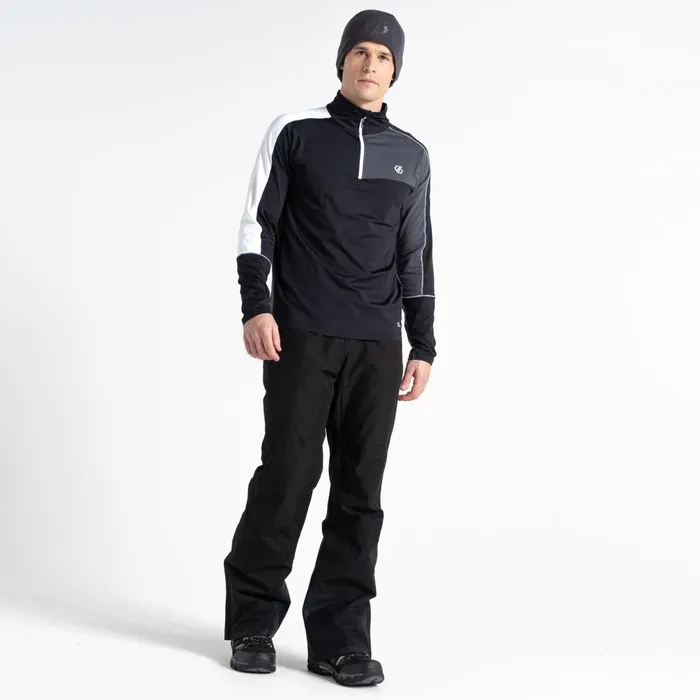 Dare 2b Mid Layers Dignify Ii Half Zip Core Stretch Midlayer Black Grey 8211 Men