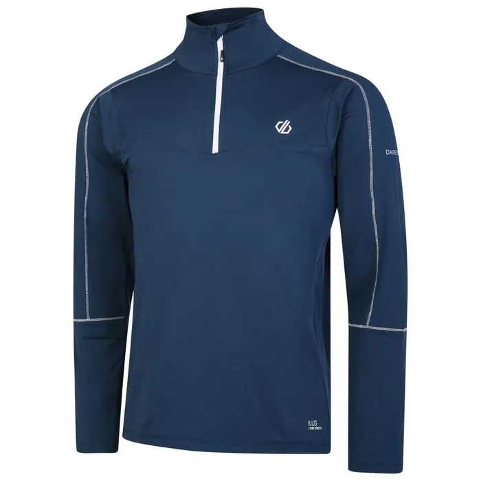 Dare 2b Mid Layers Dignify Ii Half Zip Core Stretch Midlayer Moonlight Denim 8211 Men