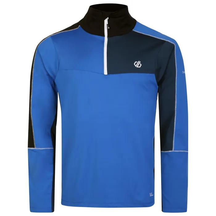 Dare 2b Mid Layers Dignify Ii Half Zip Core Stretch Midlayer Olympian Blue Moonlight Denim 8211 Men