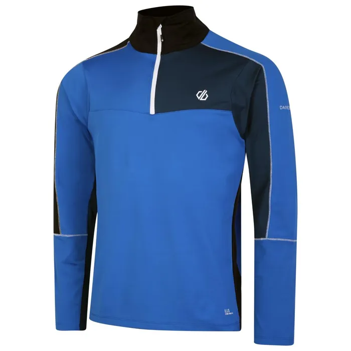 Dare 2b Mid Layers Dignify Ii Half Zip Core Stretch Midlayer Olympian Blue Moonlight Denim 8211 Men