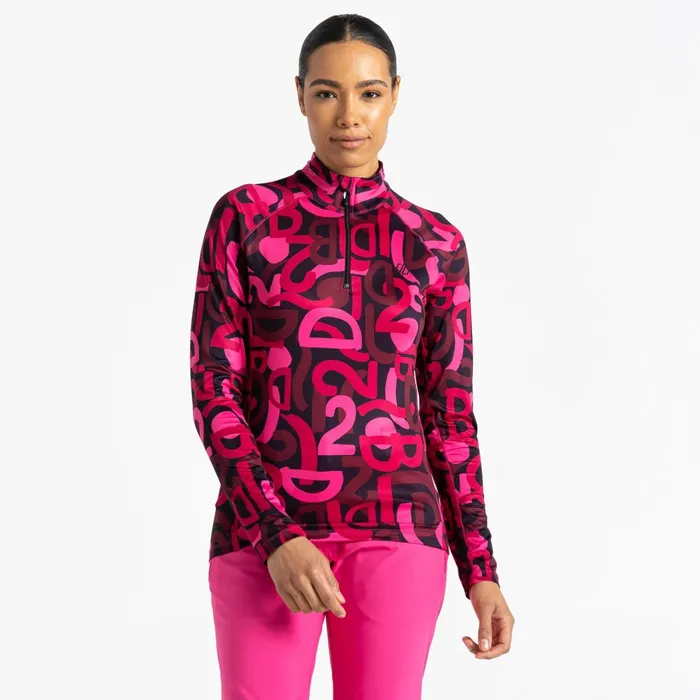 Dare 2b Mid Layers Divulge Lightweight Core Stretch Midlayer Pure Pink Graffiti 8211 Women