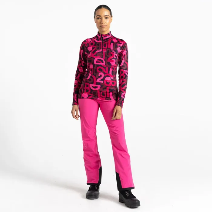 Dare 2b Mid Layers Divulge Lightweight Core Stretch Midlayer Pure Pink Graffiti 8211 Women