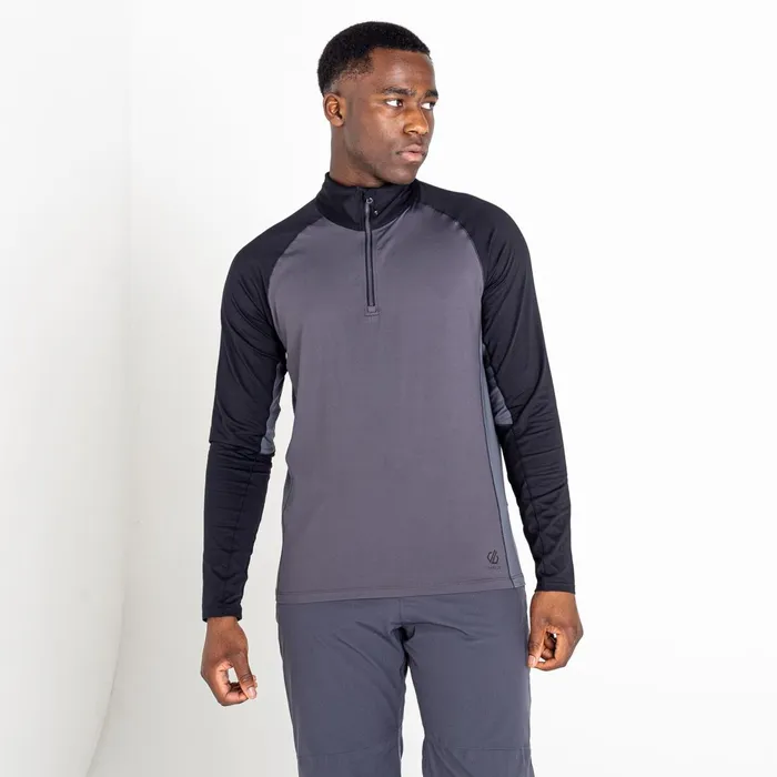 Dare 2b Mid Layers Fuser Half Zip Core Stretch Midlayer Ebony Grey Black 8211 Men Dare 2b Mid Layers Fuser Half Zip Core Stretch Midlayer Ebony Grey Black 8211 Men