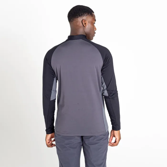 Dare 2b Mid Layers Fuser Half Zip Core Stretch Midlayer Ebony Grey Black 8211 Men Dare 2b Mid Layers Fuser Half Zip Core Stretch Midlayer Ebony Grey Black 8211 Men