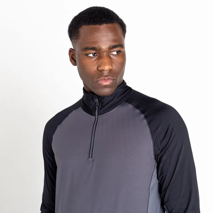 Dare 2b Mid Layers Fuser Half Zip Core Stretch Midlayer Ebony Grey Black 8211 Men Dare 2b Mid Layers Fuser Half Zip Core Stretch Midlayer Ebony Grey Black 8211 Men